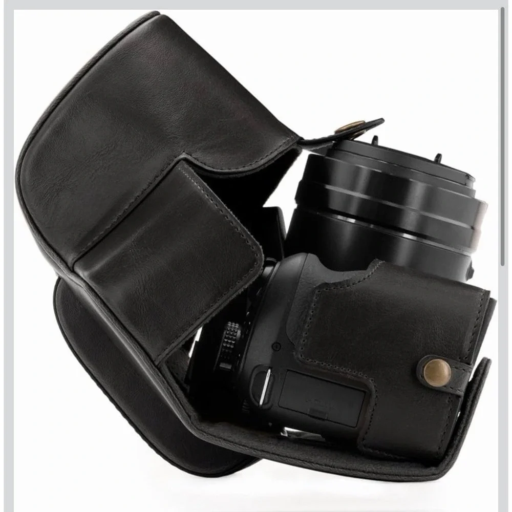MegaGear Panasonic Lumix DC-FZ80, FZ82 Ever Ready Leather Camera Case